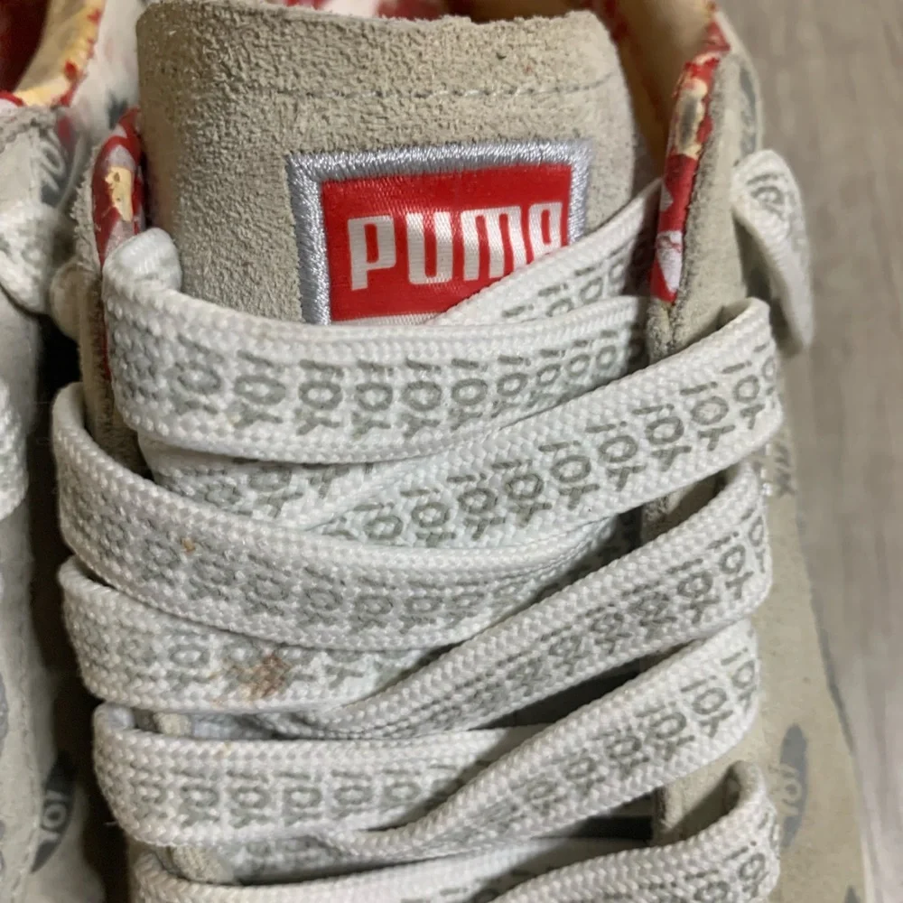 Puma Beige Sneakers with Patterned Laces - Picture 2 of 7